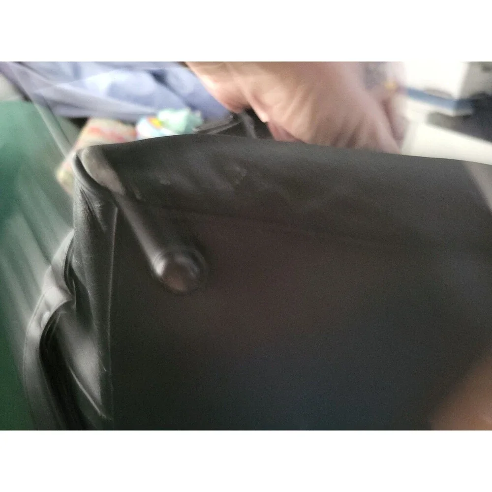 Gevenchy Leather Duffle Bag Vintage 80's 90's licenced Kingport Korea - Picture 6 of 11